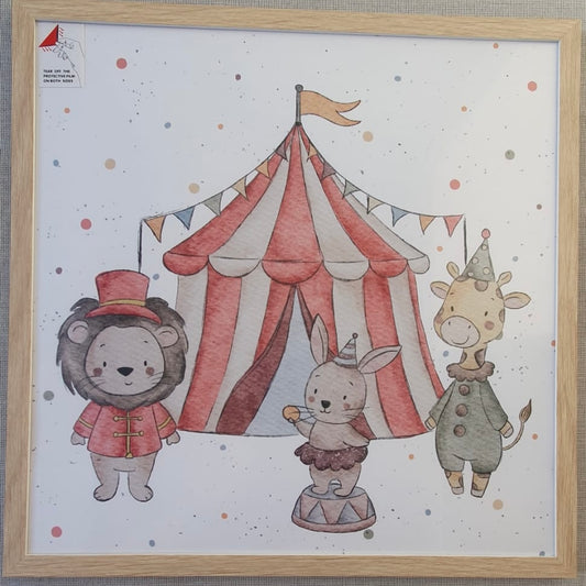 Posterbild im Bilderrahmen Zirkusfreunde