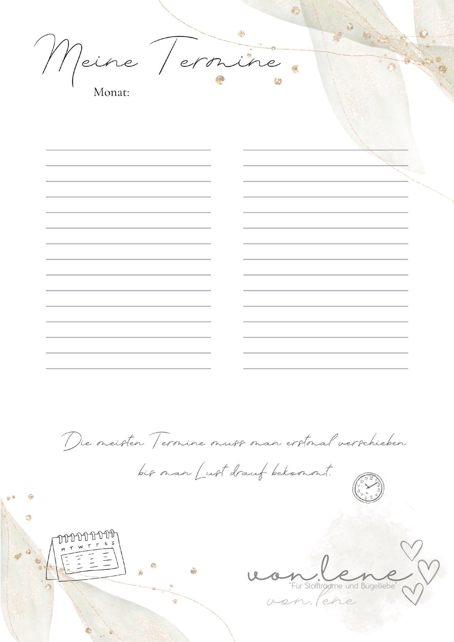 Familien Budgetplaner digitale Datei