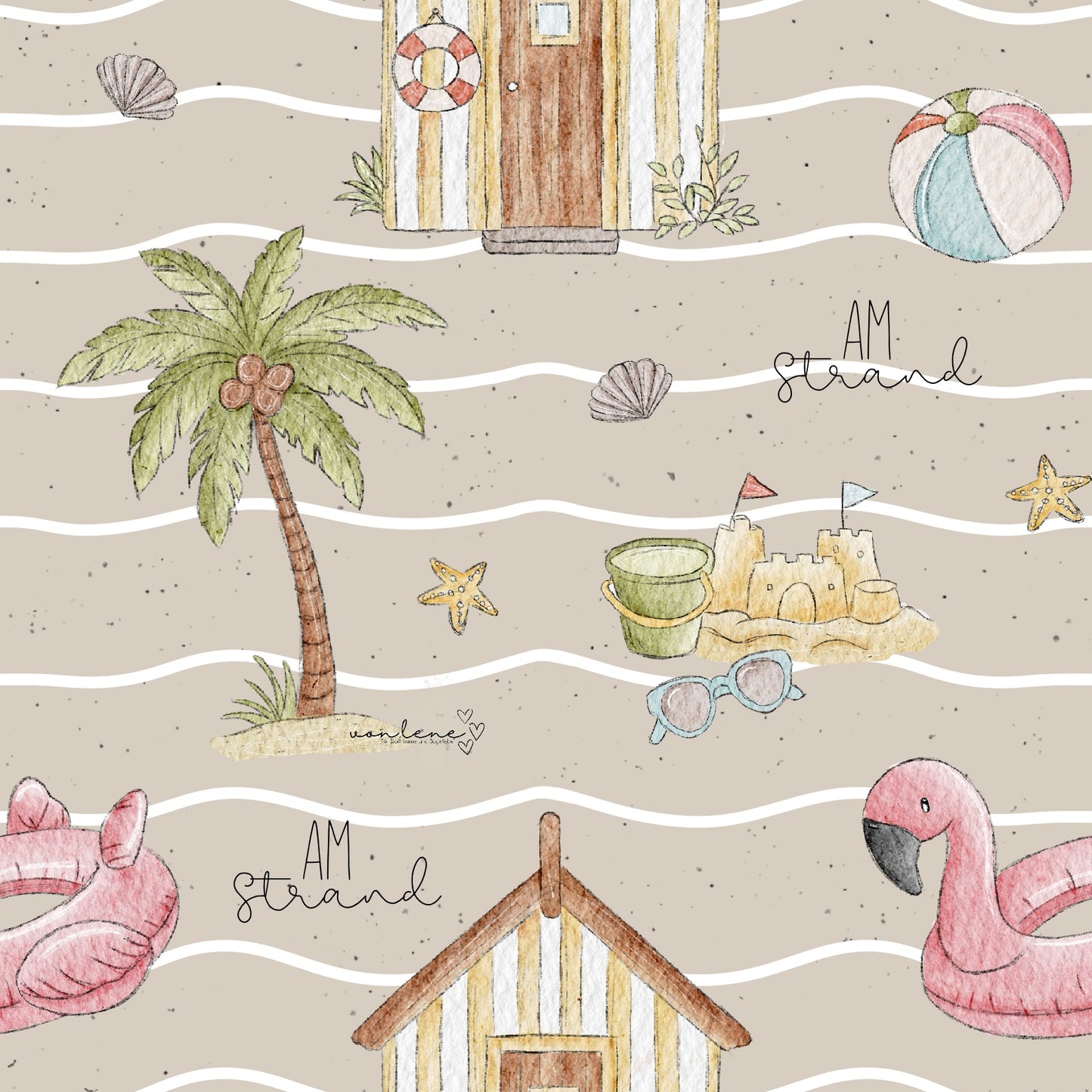 Am Strand digitales Design