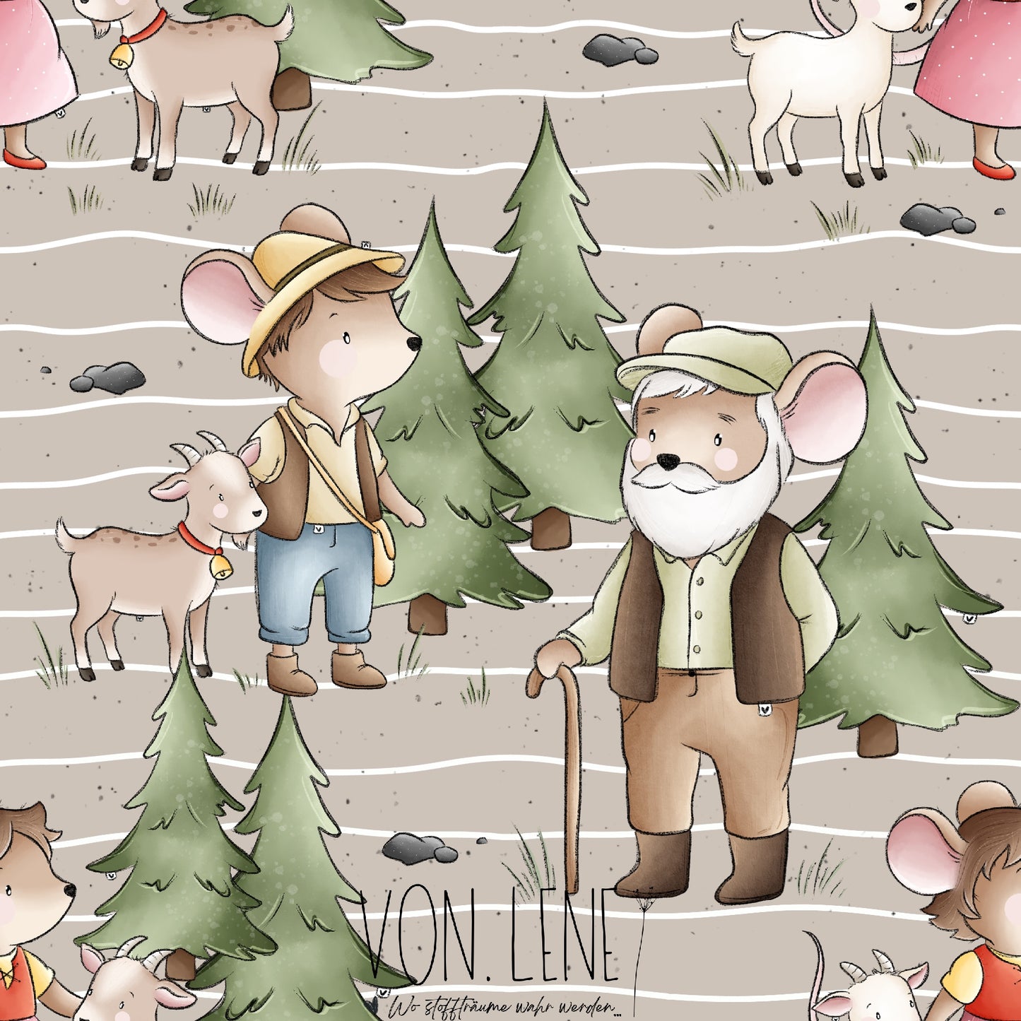 Alpenmäuse digitales Design