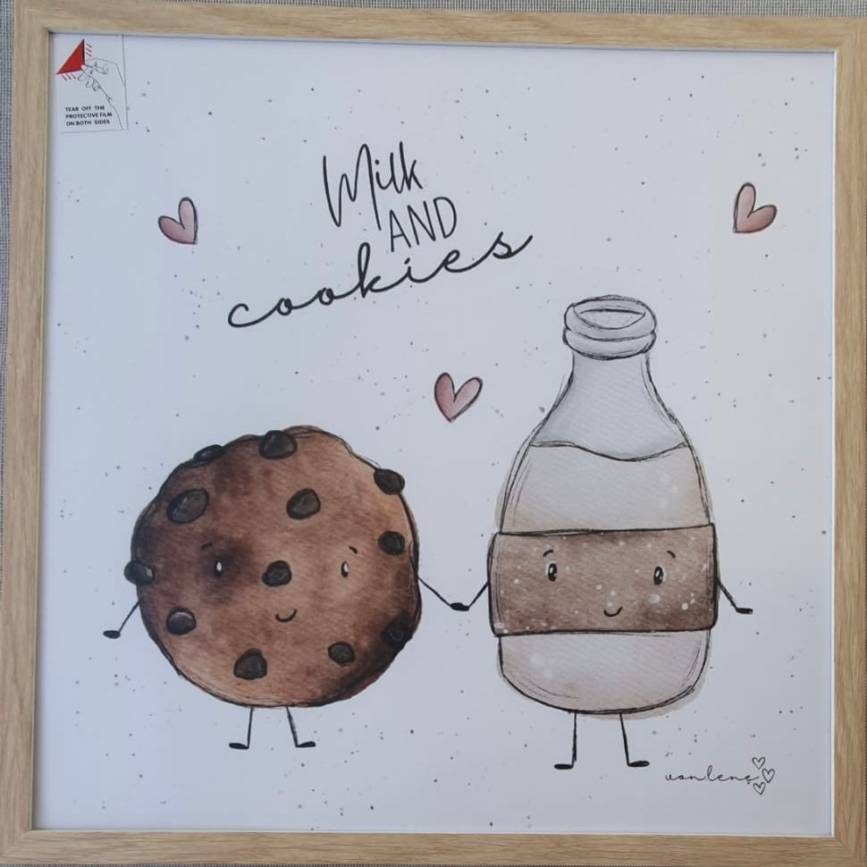 Posterbild im Bilderrahmen Milk&Friends