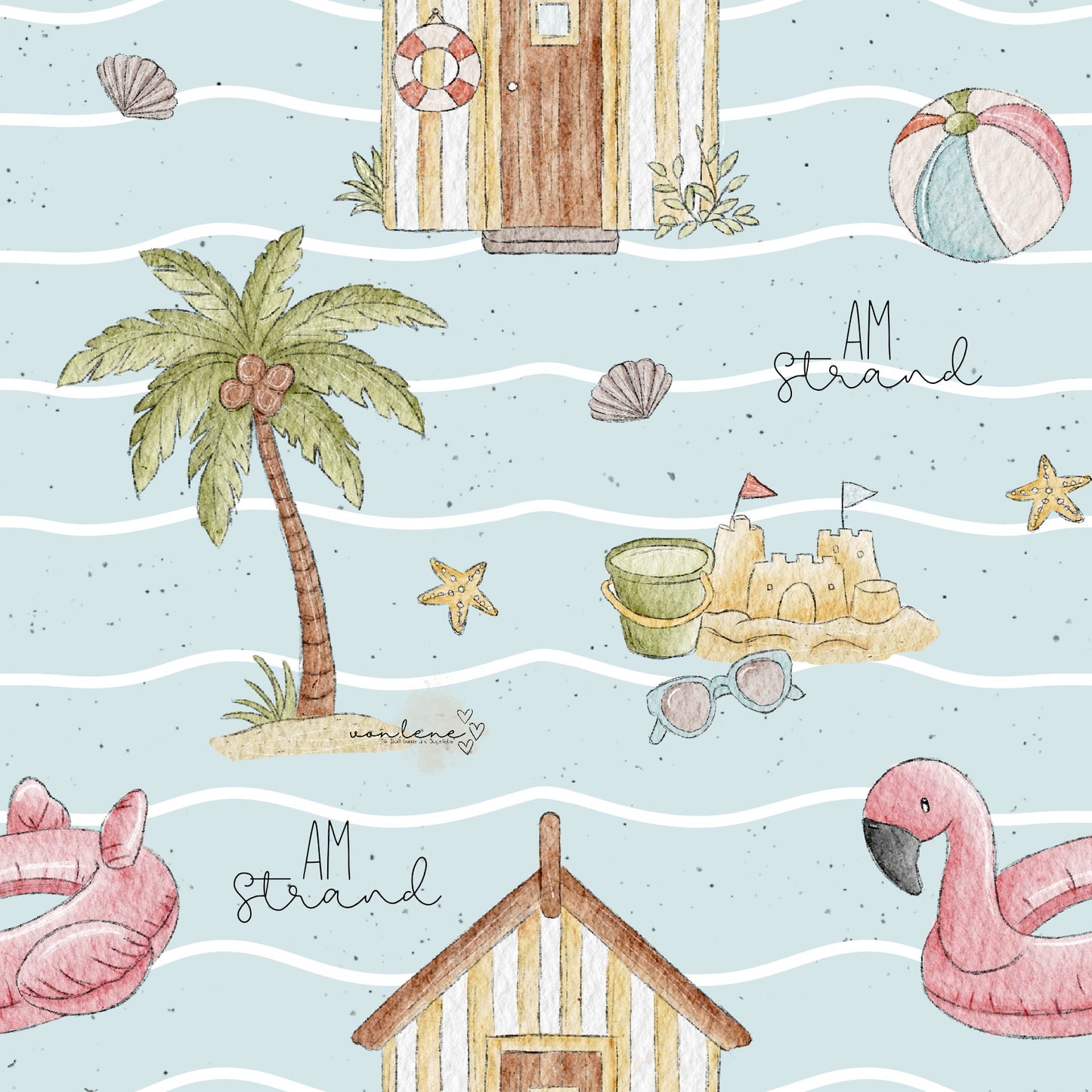 Am Strand digitales Design