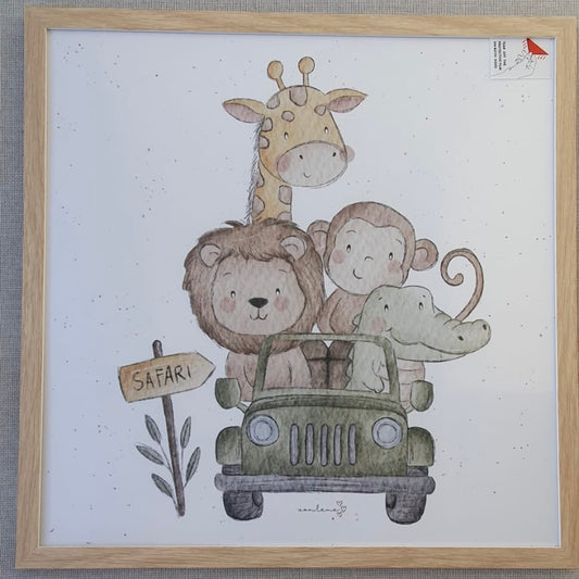 Posterbild im Bilderrahmen Safari