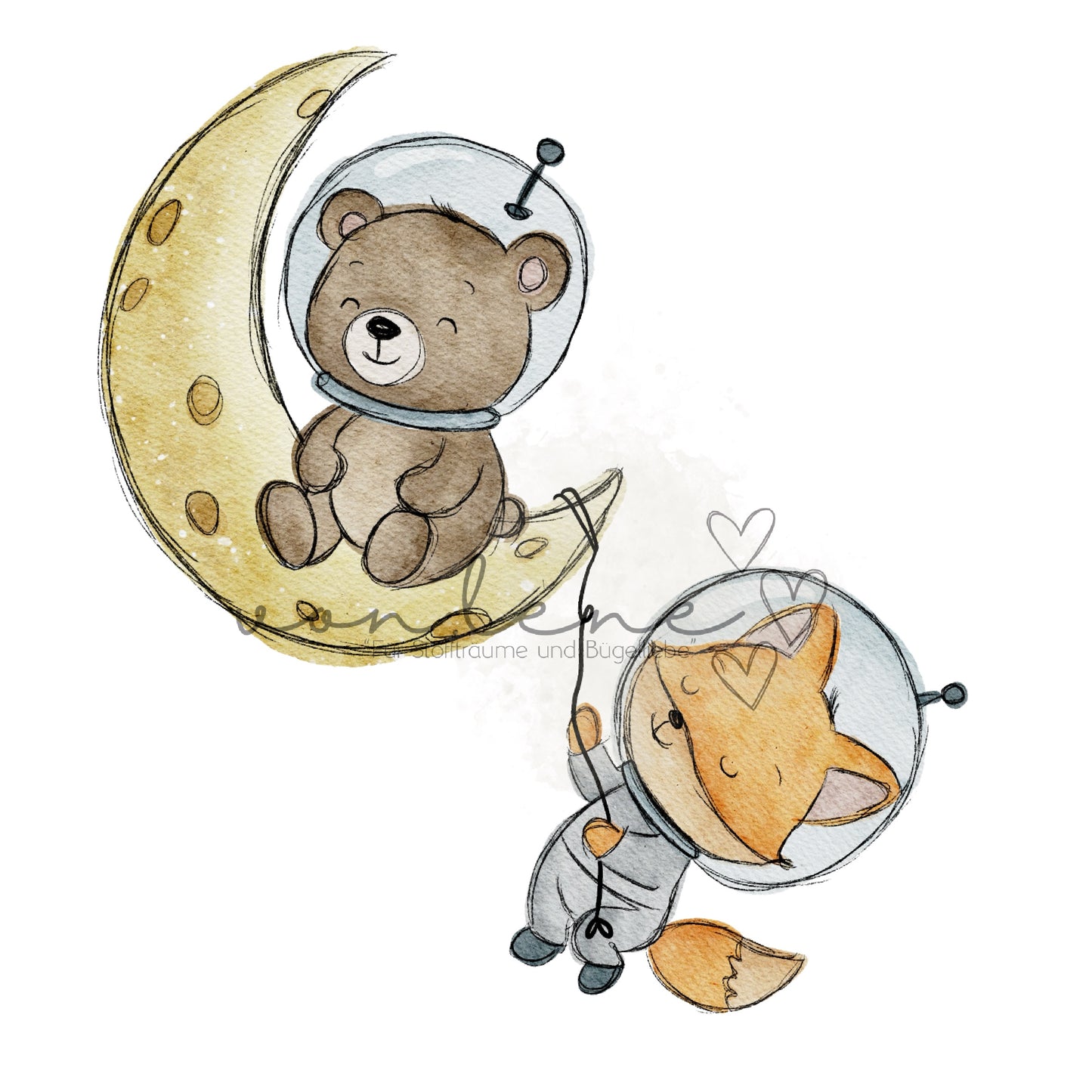 Astronauten digitales Design