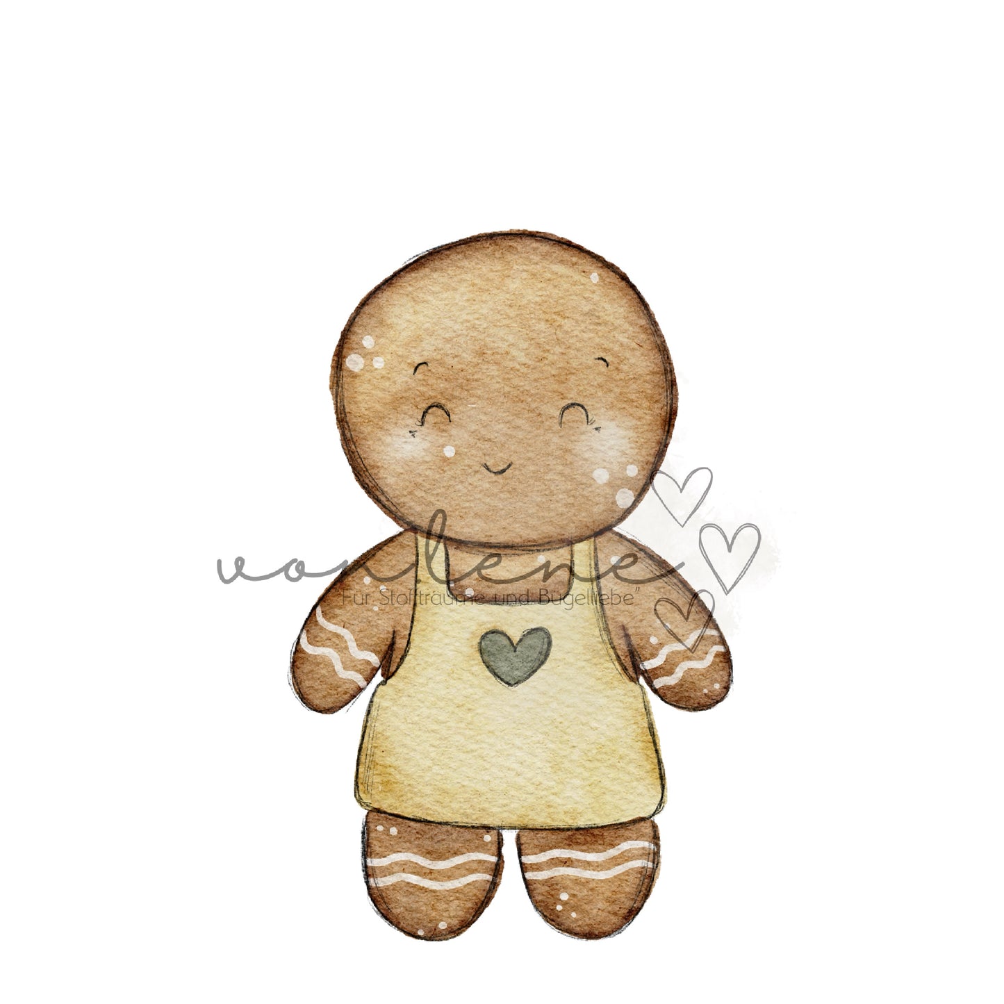 Lebkuchenmädchen Digital PNG