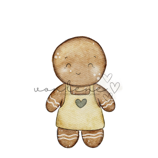 Lebkuchenmädchen Digital PNG