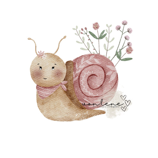 Bügelbild Schnecki
