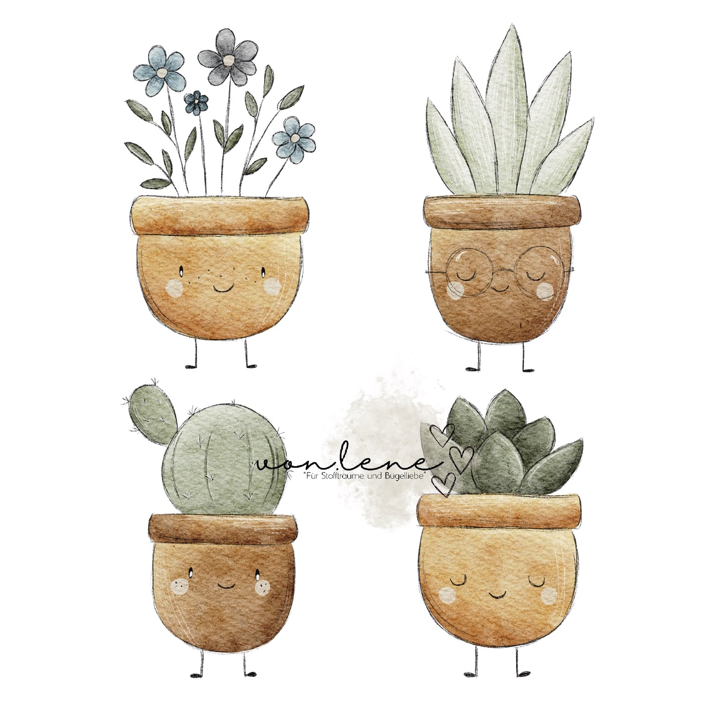 Bügelbild Set Topfgeschichten