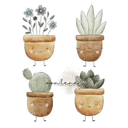 Bügelbild Set Topfgeschichten