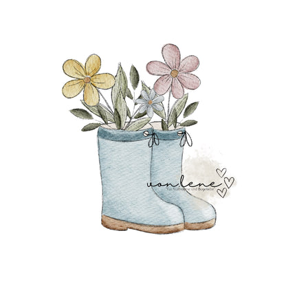 Bügelbild kleines Gartenglück