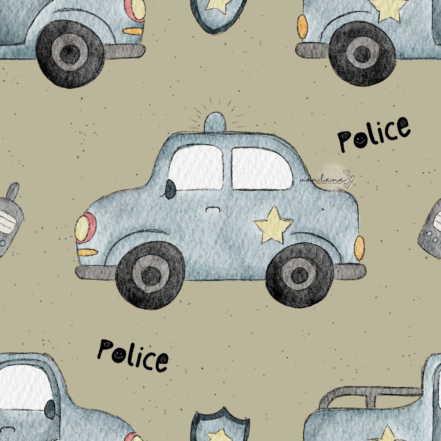 Polizeiauto digitales Design