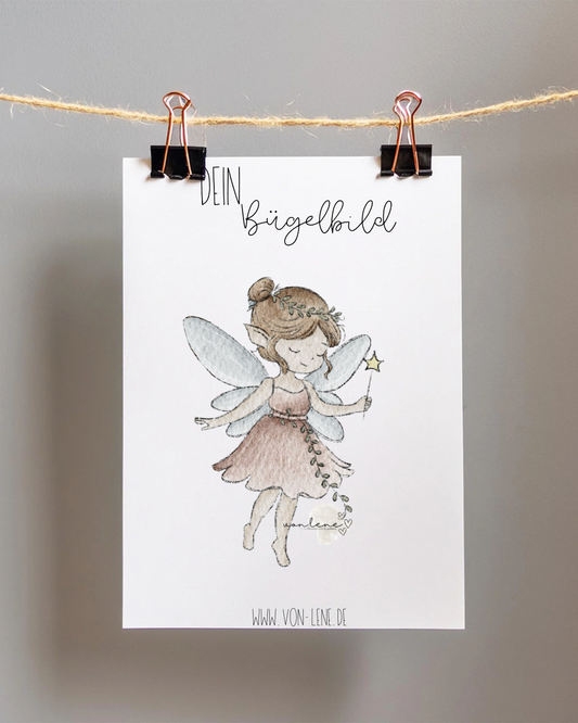 Bügelbild groß Kleine Fee