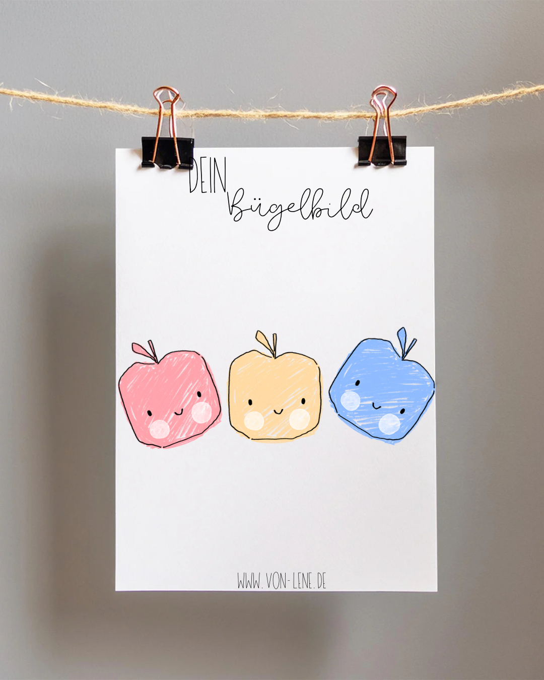 Bügelbild Maxi Apfelfreunde