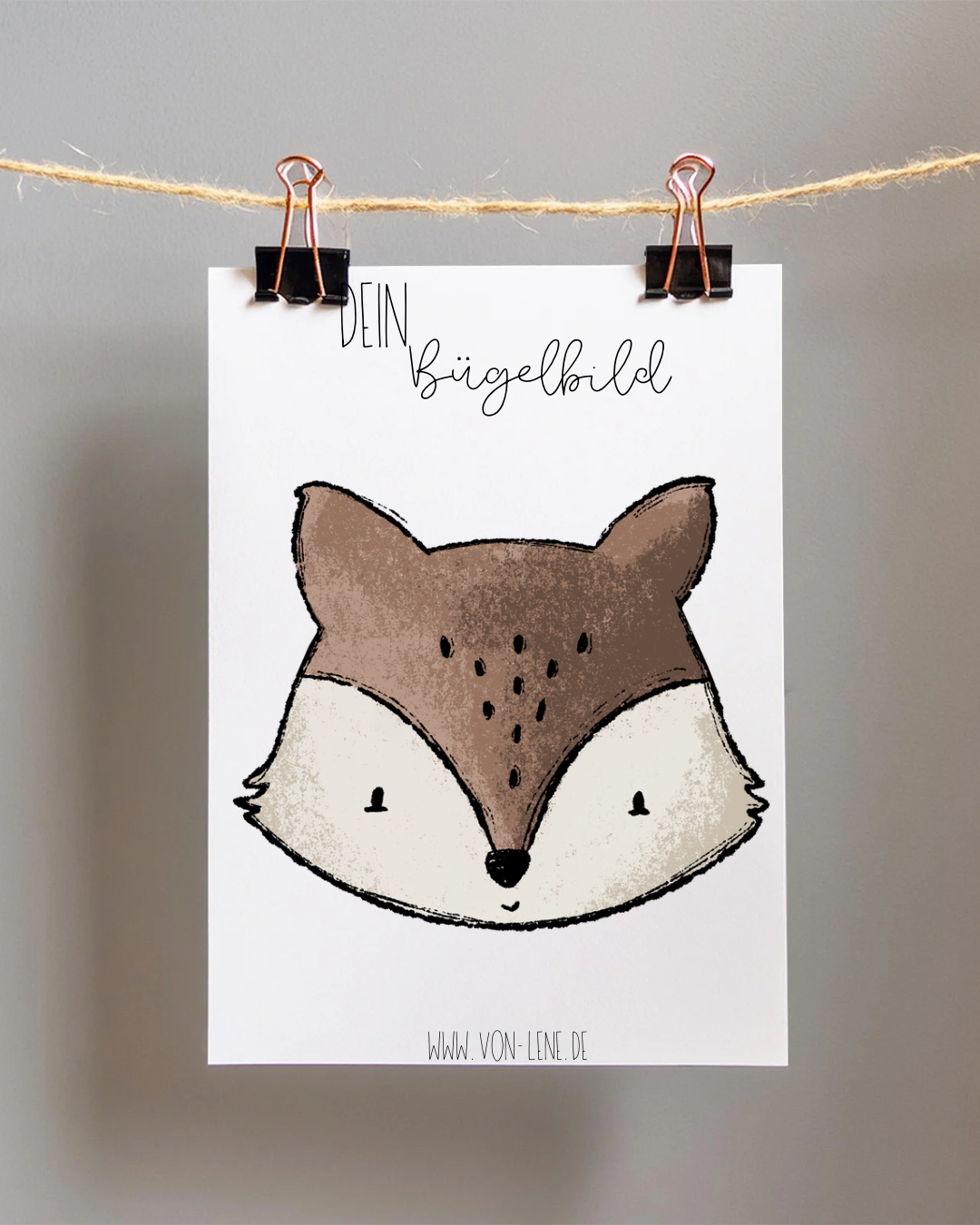 Bügelbild groß Tierfreunde Fuchs