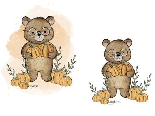 Herbstbär Digital PNG