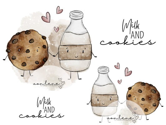 Milk&Cookies Digital PNG