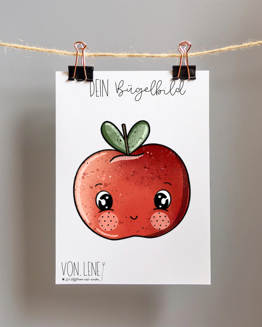 Bügelbild Apfel