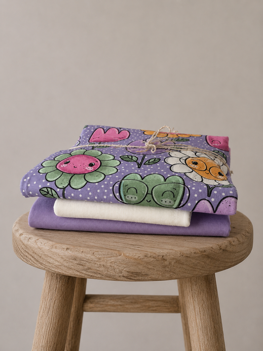 Stoffpaket Blumengesichter