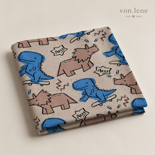 French Terry Dino Scratch Rest 0,40M
