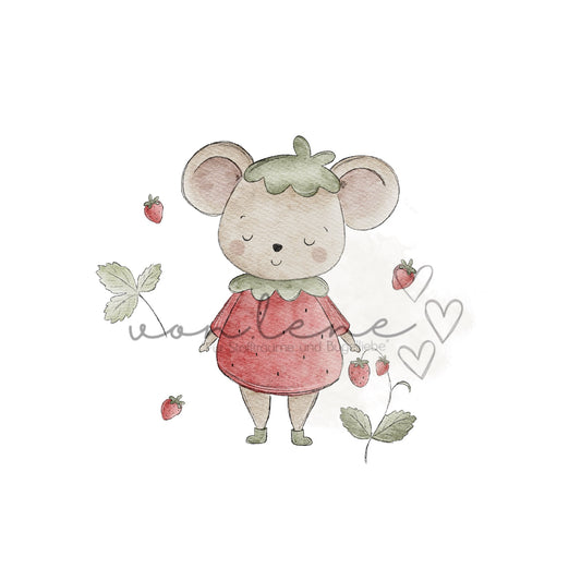 Erdbeermaus Digital PNG