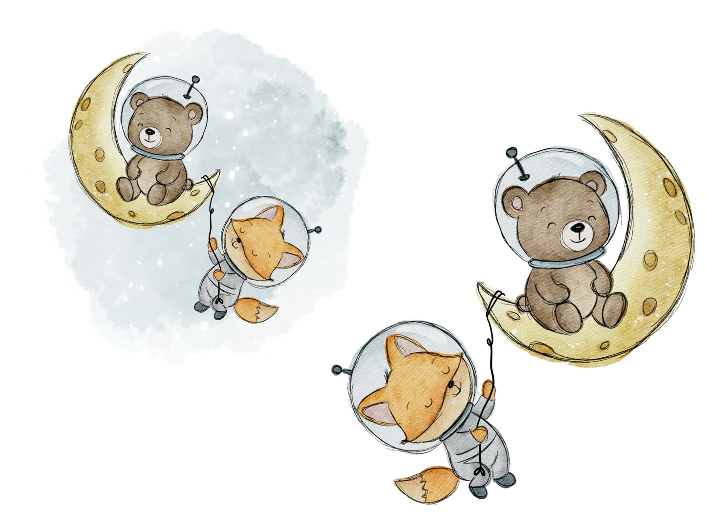 Astronauten digitales Design