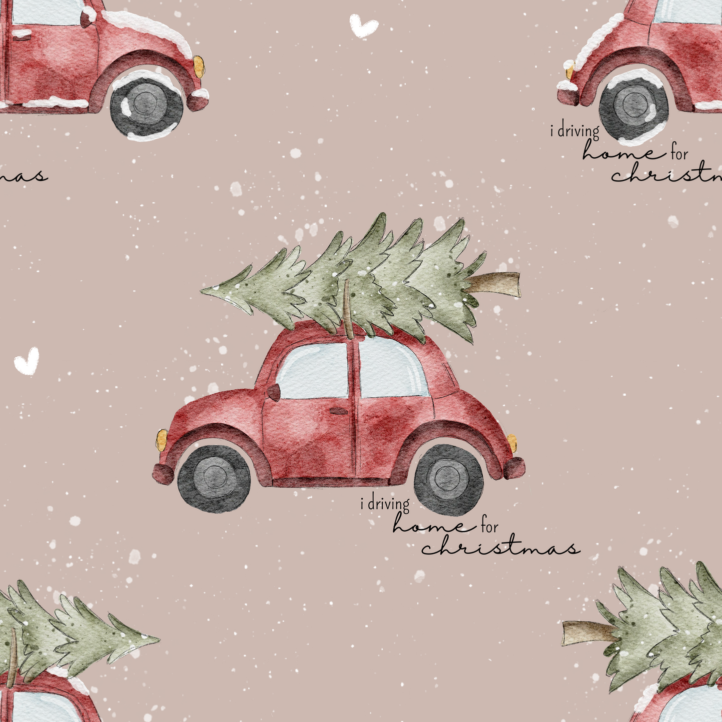 Weihnachtsauto digitales Design