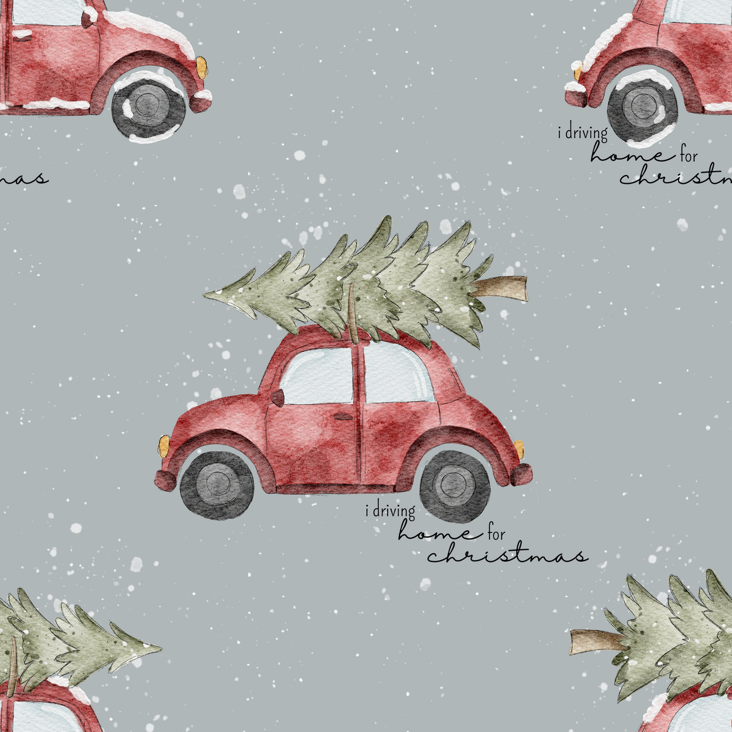 Weihnachtsauto digitales Design