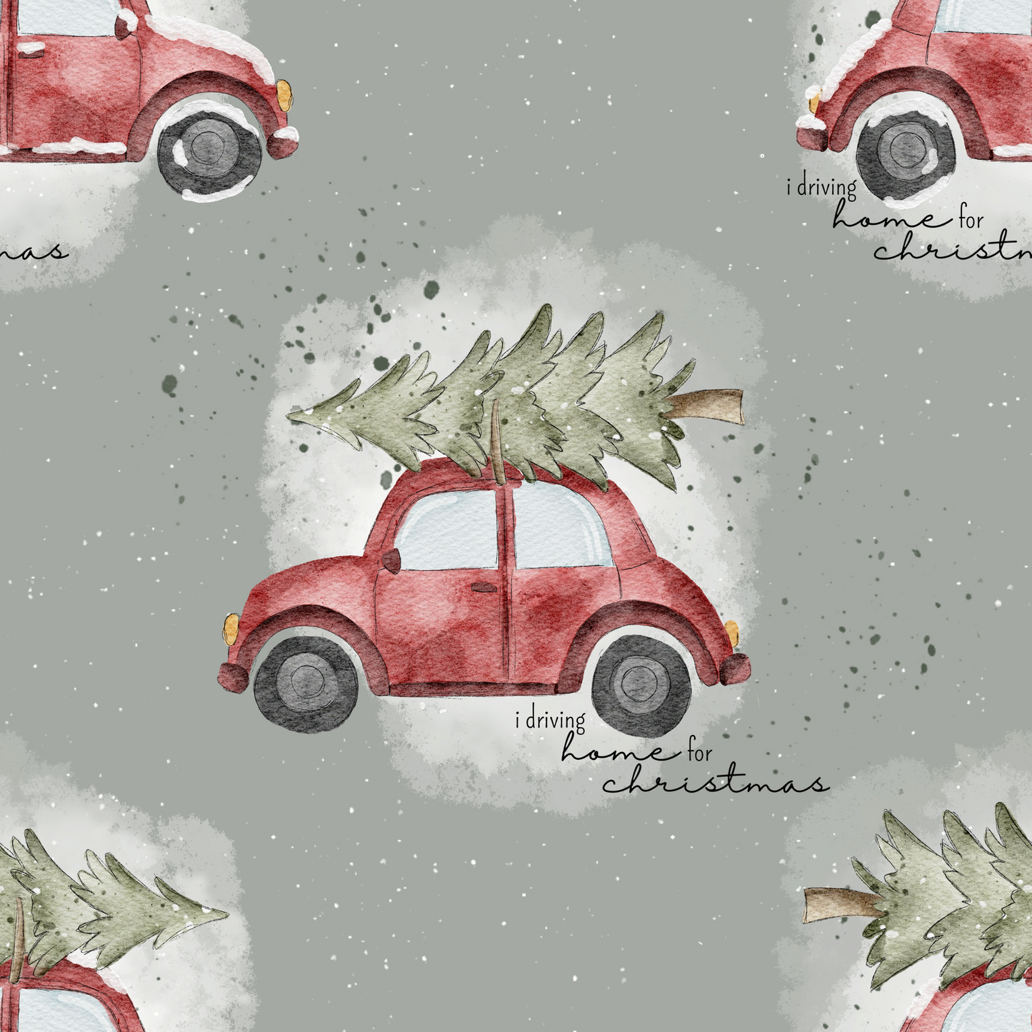 Weihnachtsauto digitales Design