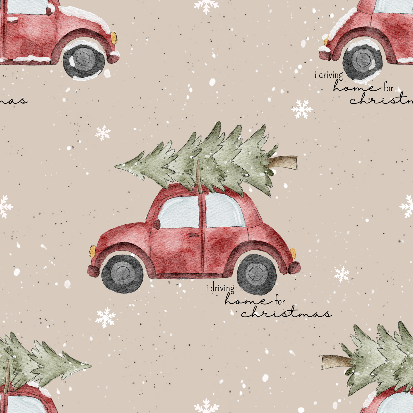 Weihnachtsauto digitales Design